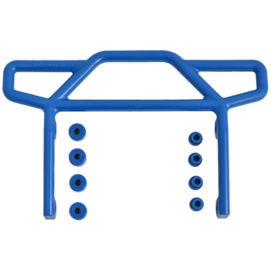 Image of Blue Rear Bumper by RPM RPM70815 fits Traxxas Electric Stampede/Rustler 2WD 