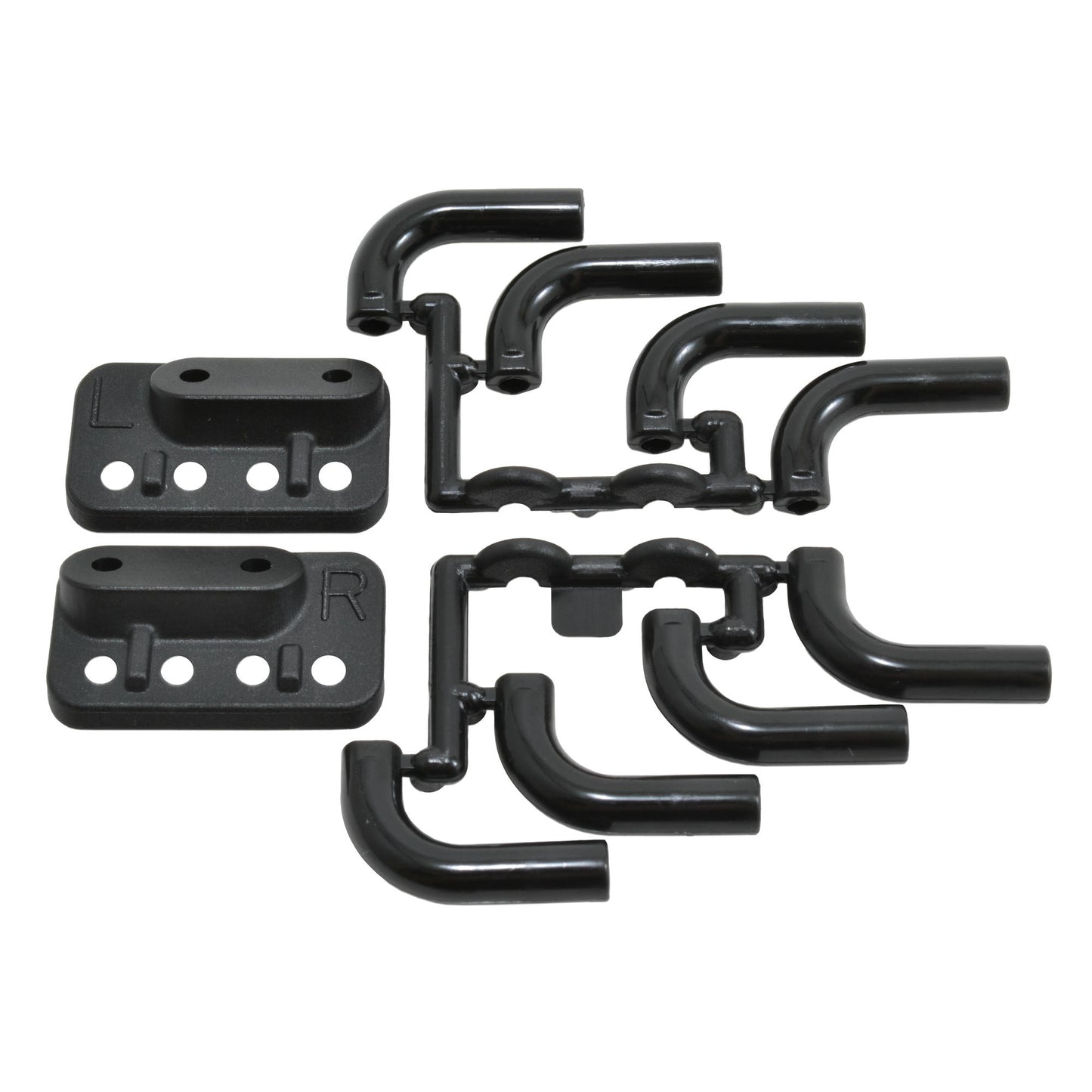 Image of Zoomies Black 1/10th Scale Mock Exhaust Tips by RPM RC Products RPM70852