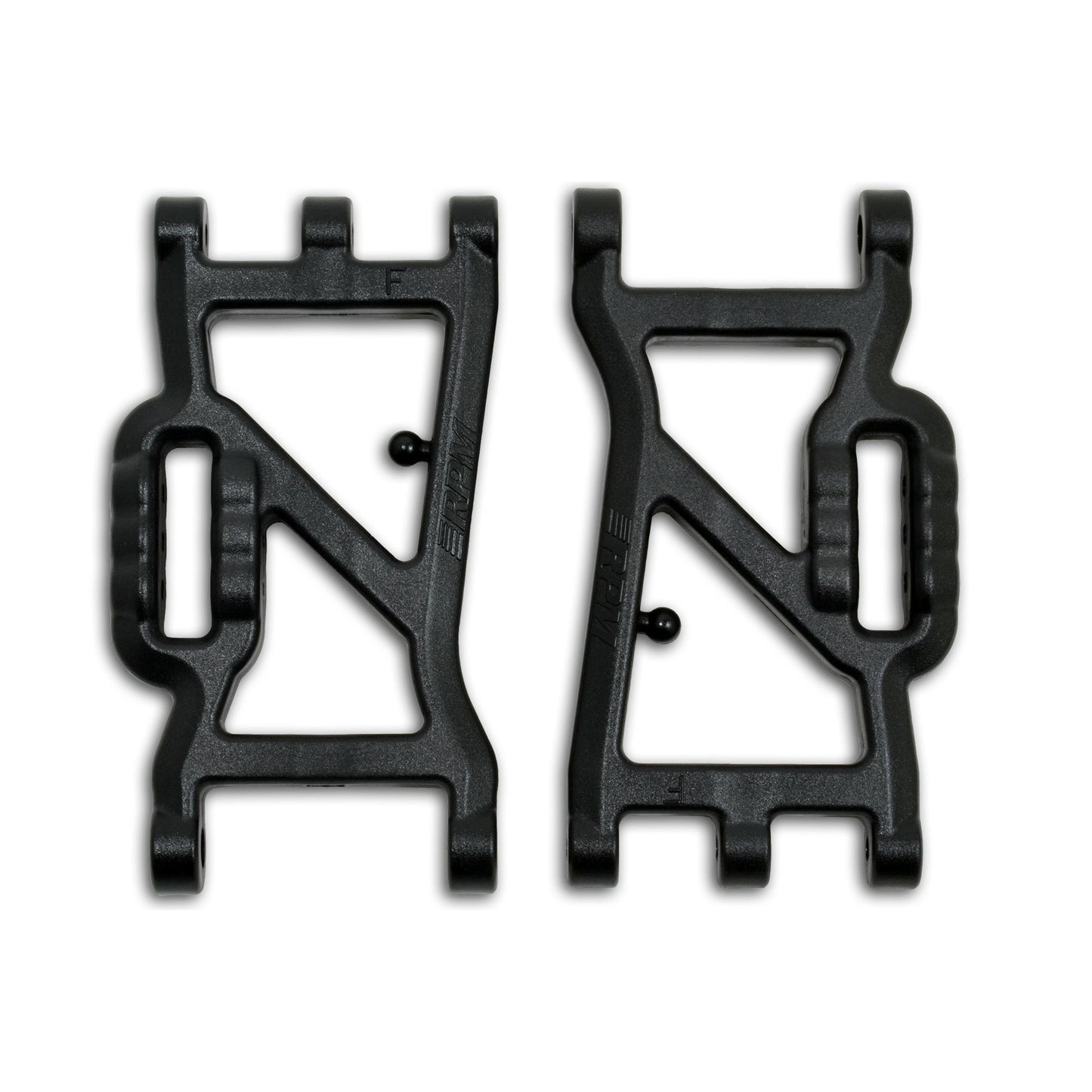 Image of RPM Black Front Suspension Arms for Associated Rival MT10 25804 RPM72062