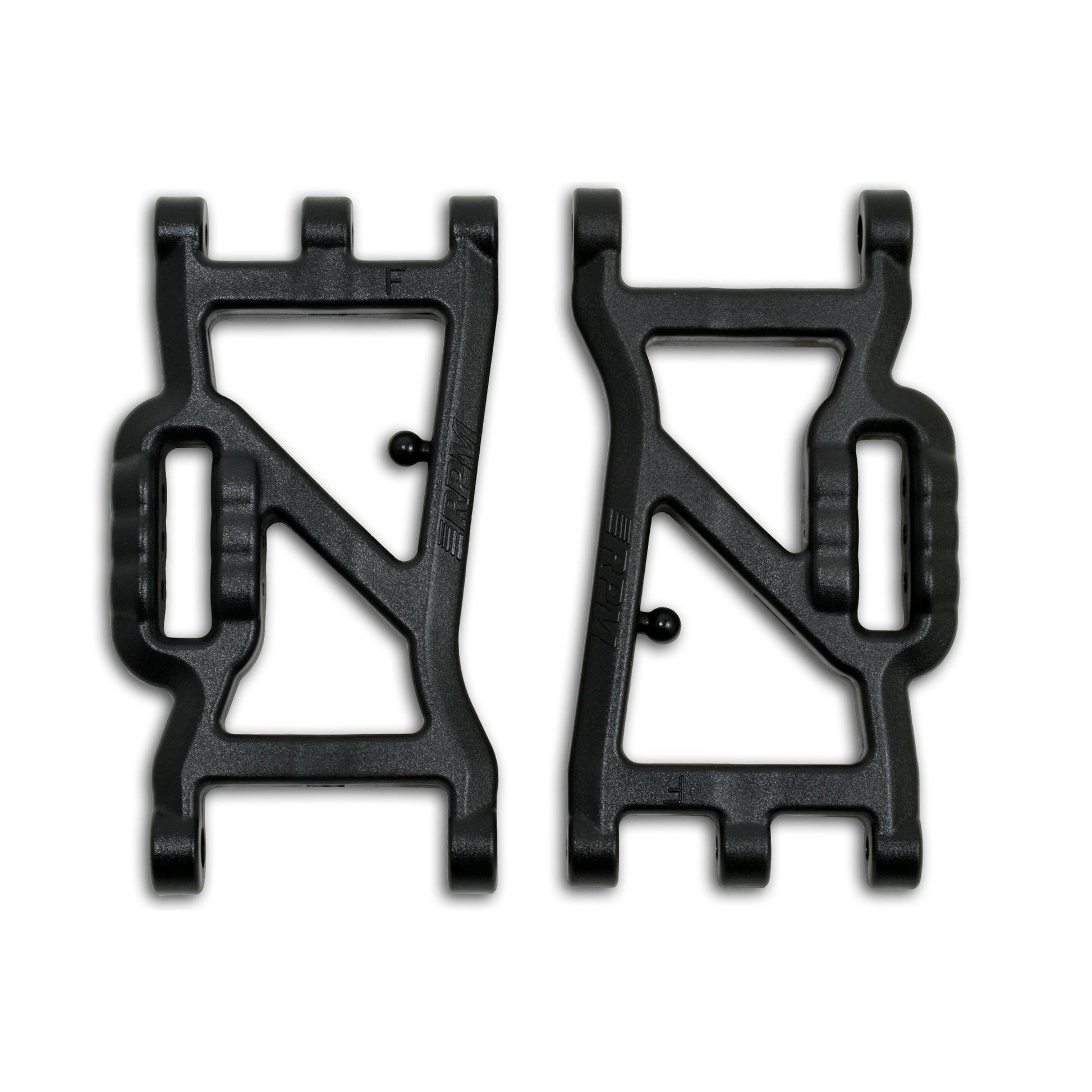 Image of RPM Black Front Suspension Arms for Associated Rival MT10 25804 RPM72062