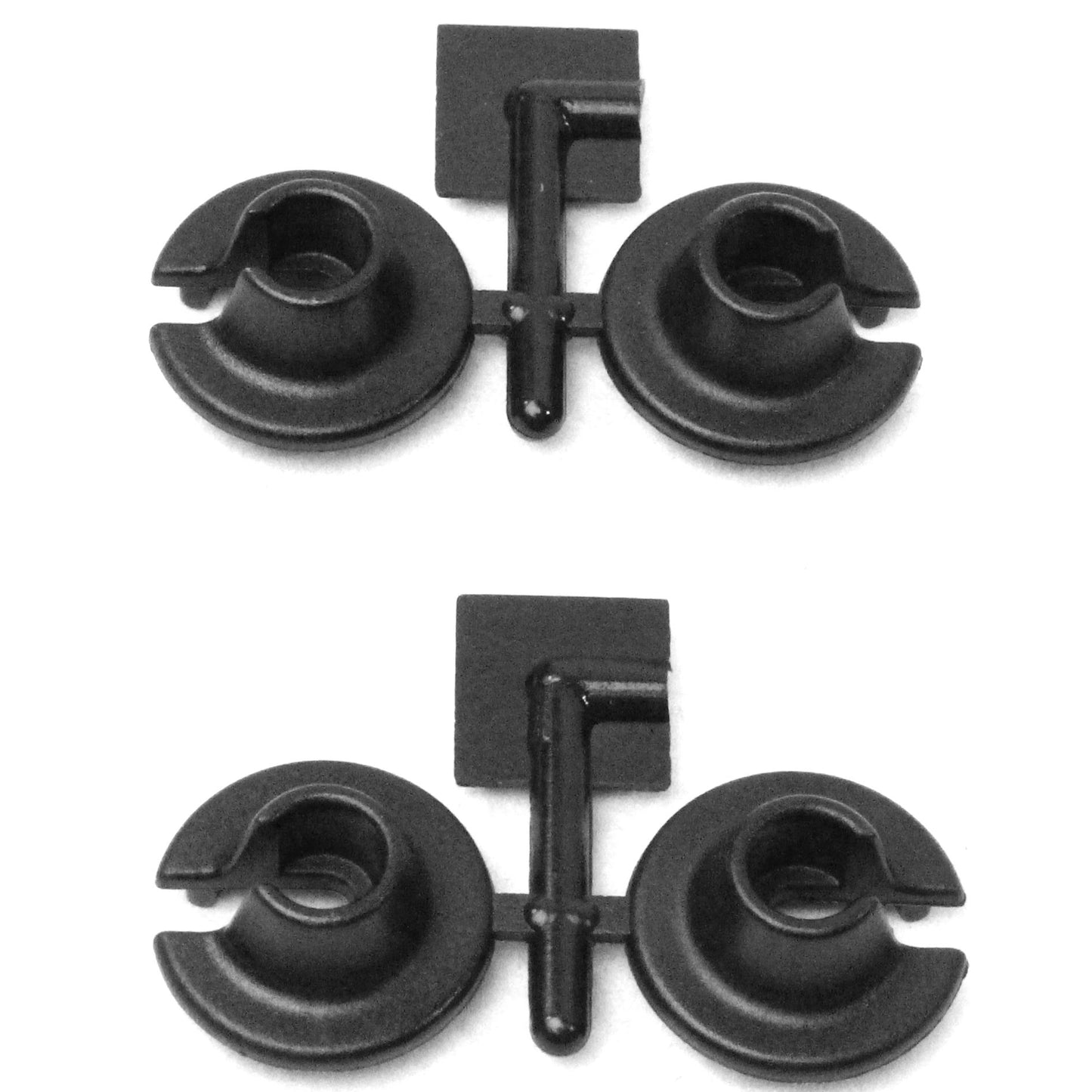 Image of Black Shock Spring Cups (Perch) for Losi, Traxxas, & Associated RPM73152