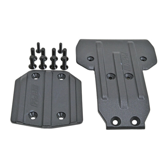 Image of RPM Heavy Duty Black Front & Rear Skid Plates fo Losi Tenacity (all except MT) 