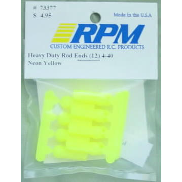 Image of RPM Heavy Duty Rod Ends (Yellow) 4-40 RPM73377