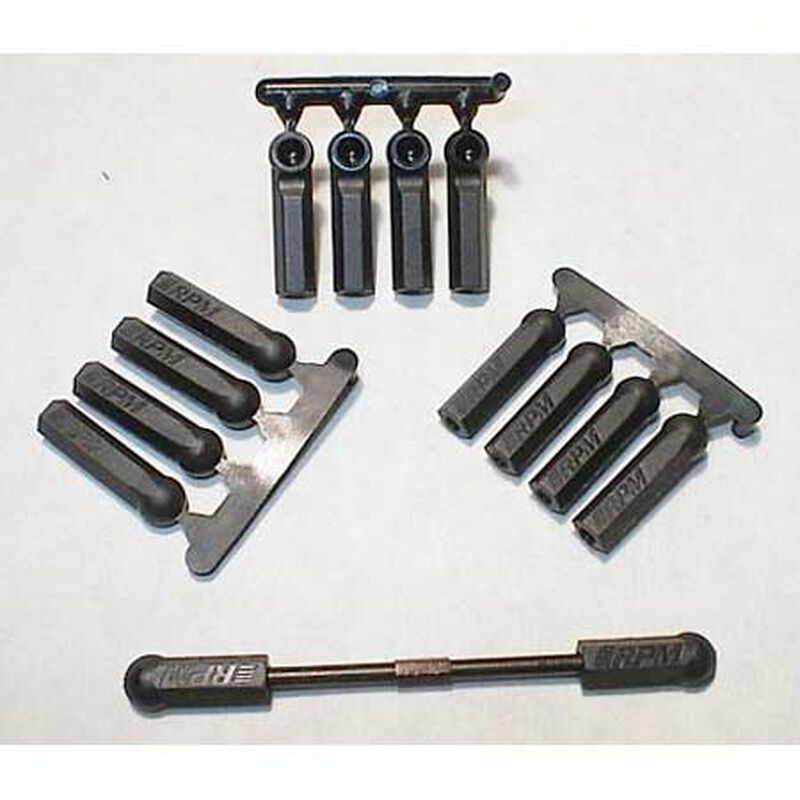 Long Shank Rod Ends Black/12