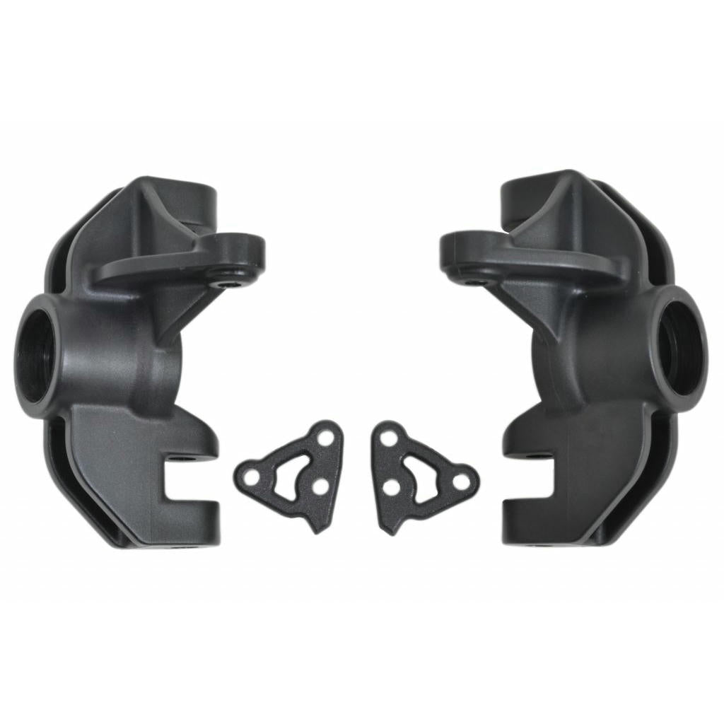 Image of RPM Heavy Duty Black Front Spindle Set Losi Super Rock Rey RPM73402/LOS254055