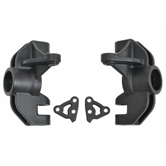 Image of RPM Heavy Duty Black Front Spindle Set Losi Super Rock Rey RPM73402/LOS254055