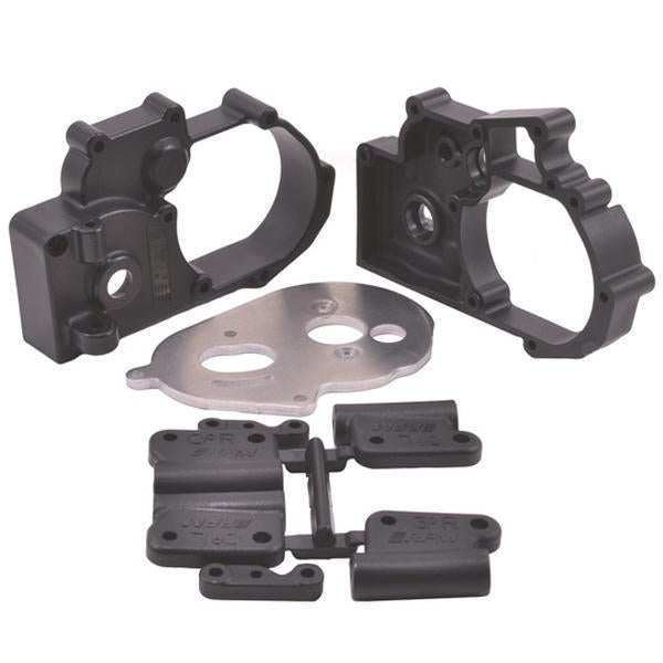 Image of Black Hybrid Gearbox Housing RPM73612 fits Traxxas 2WD Slash/Stampede/Rustler