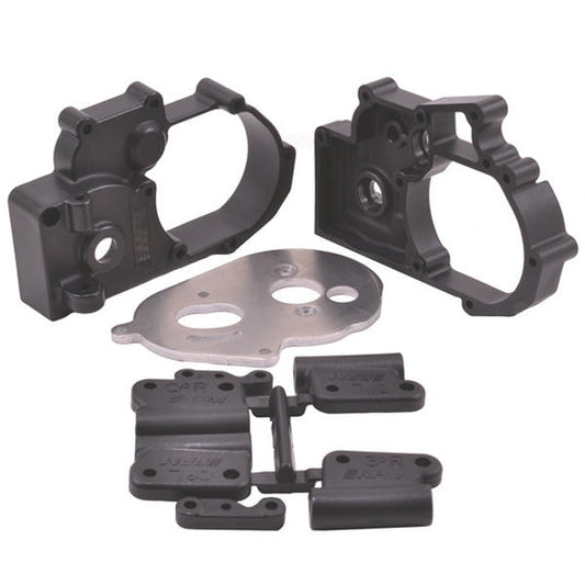 Image of Black Hybrid Gearbox Housing RPM73612 fits Traxxas 2WD Slash/Stampede/Rustler