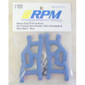 Image of Nitro Rustler Blue Heavy Duty Front A-Arms