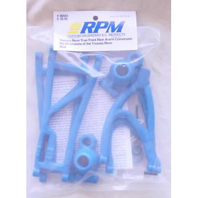 Image of Traxxas REVO Blue True-Track Rear A-Arm Conversion Set