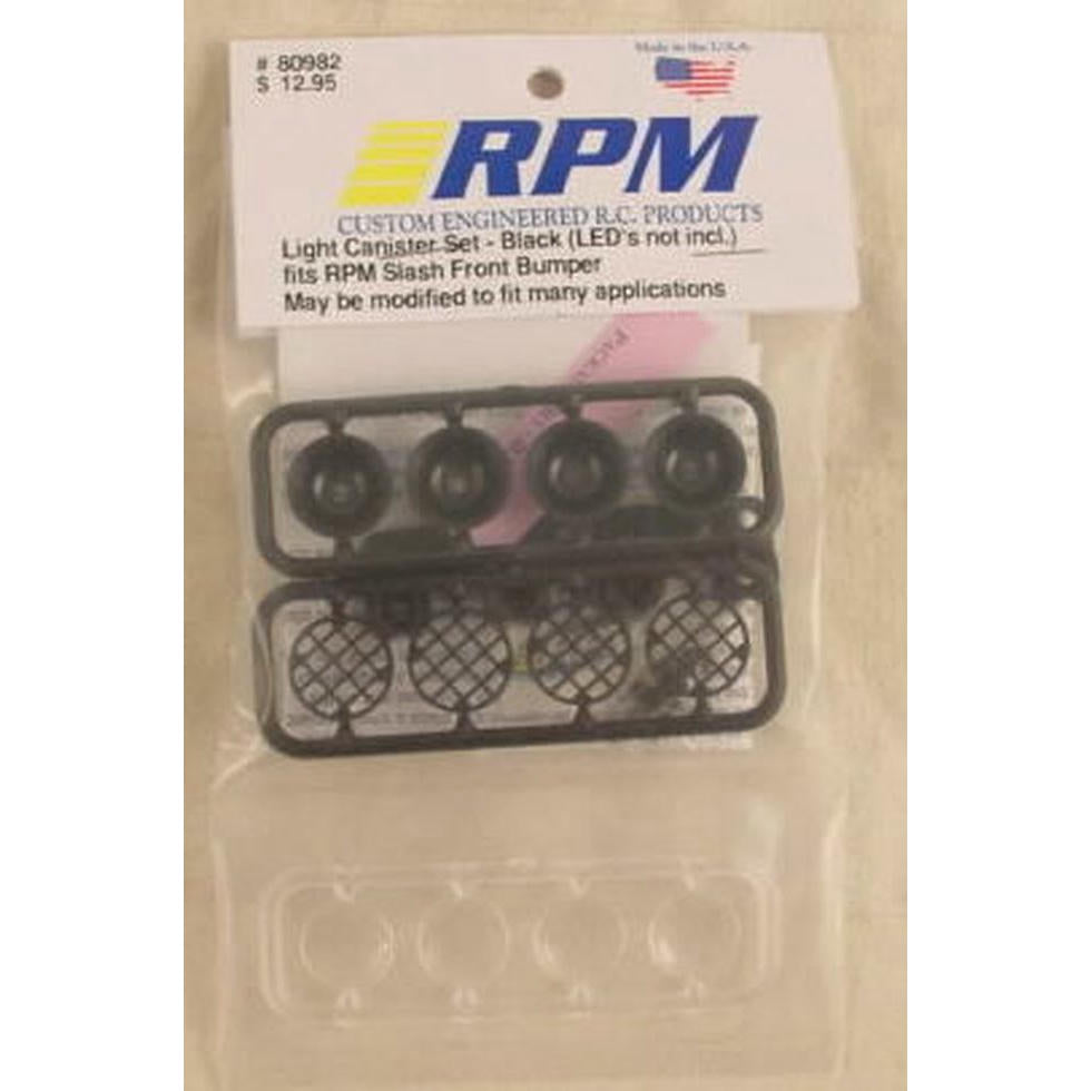 Image of Traxxas Slash 2WD Black Light Canister Set RPM80982