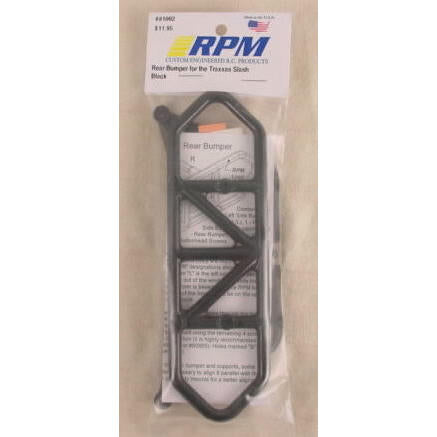 Image of Black Tubular Rear Bumper RPM RPM81002 Traxxas Slash 2WD 