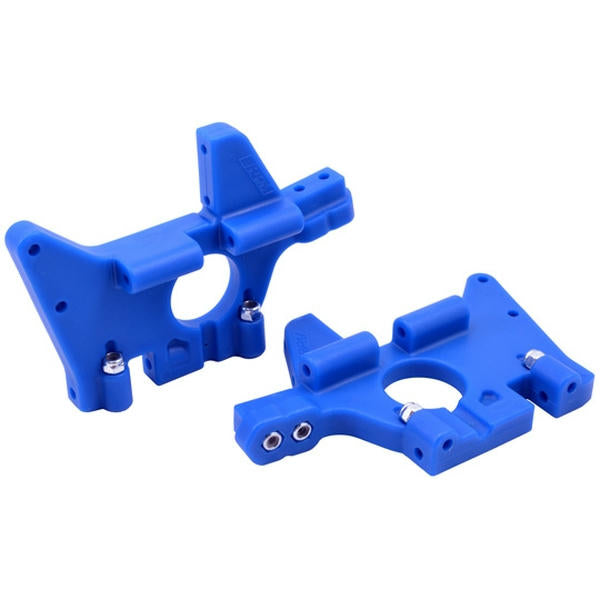 Image of Upgraded Blue Front Bulkheads by RPM RPM81065 4930 4930R Traxxas T-Maxx/E-Maxx 