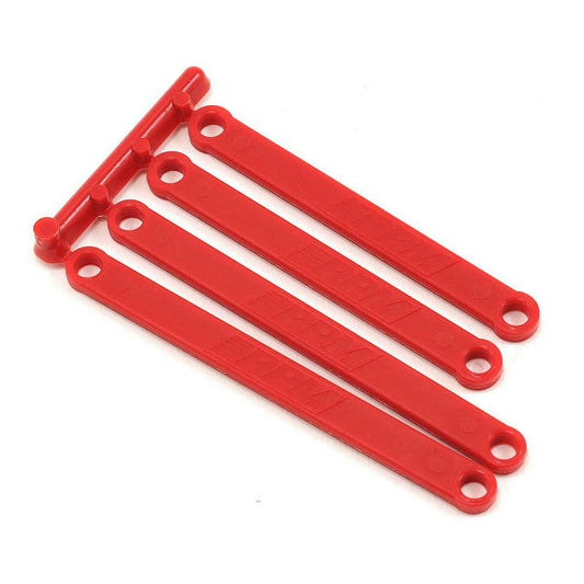 Image of RPM 1/10 Scale Heavy Duty Camber Links (4), Red/2WD Stampede/Rustler  RPM81269