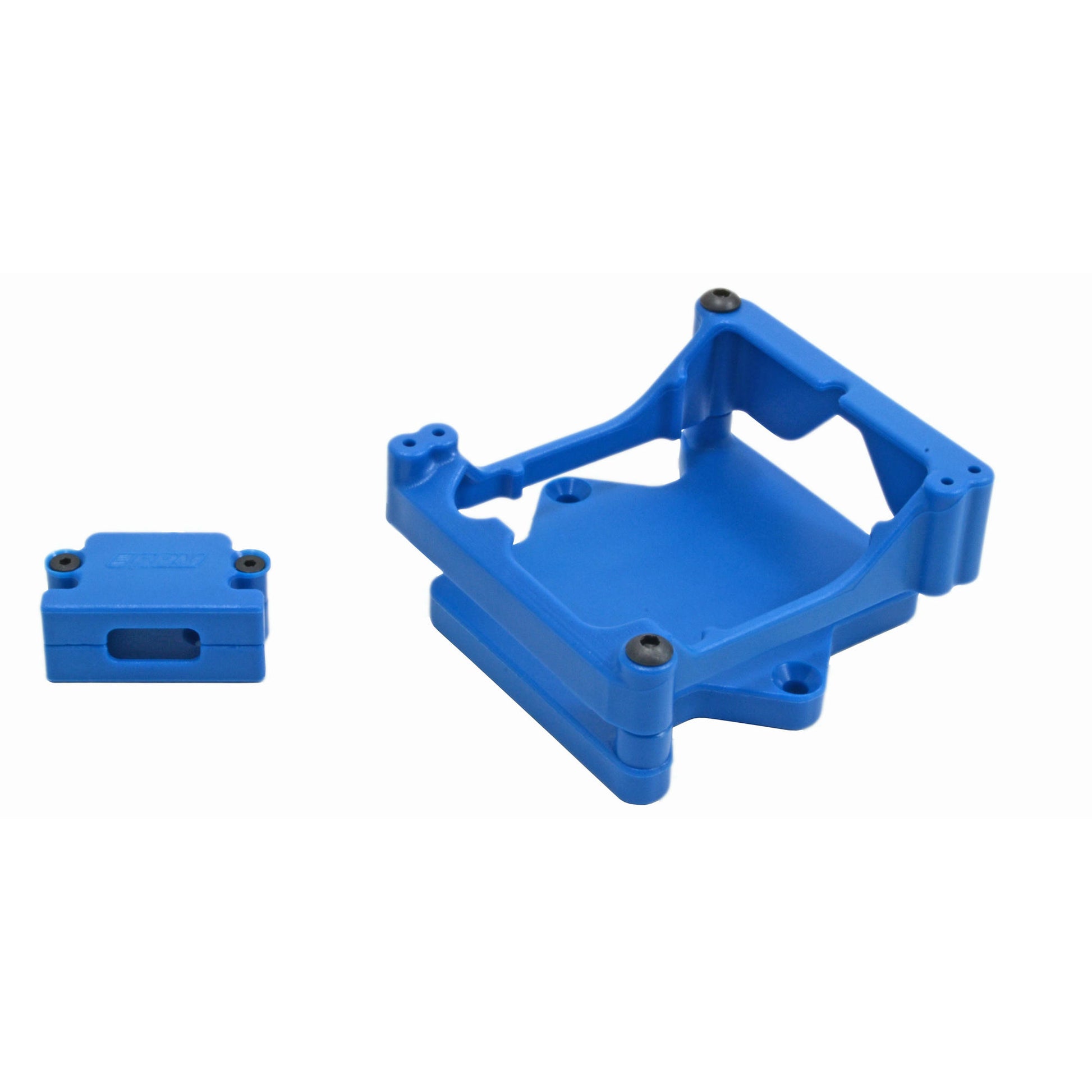 Image of Blue ESC Cage Castle Sidewinder 4 Speed Control Traxxas Stampede/Slash 2WD 81325