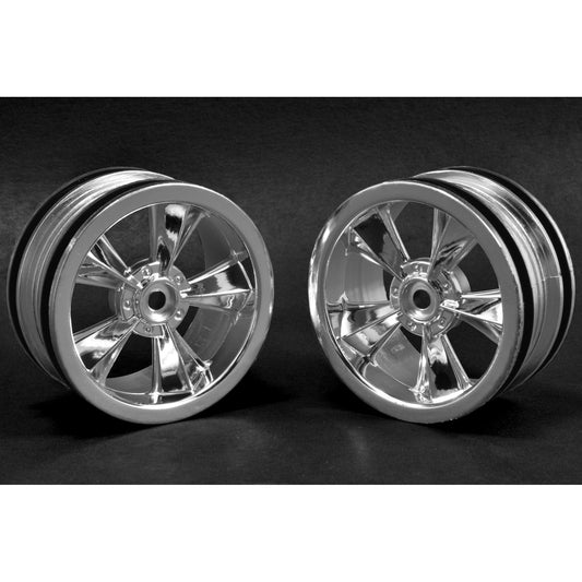 Image of RPM N2O Resto-Mod 1/10 Scale 26mm Chrome Touring Car Wheels (2pcs) RPM81553