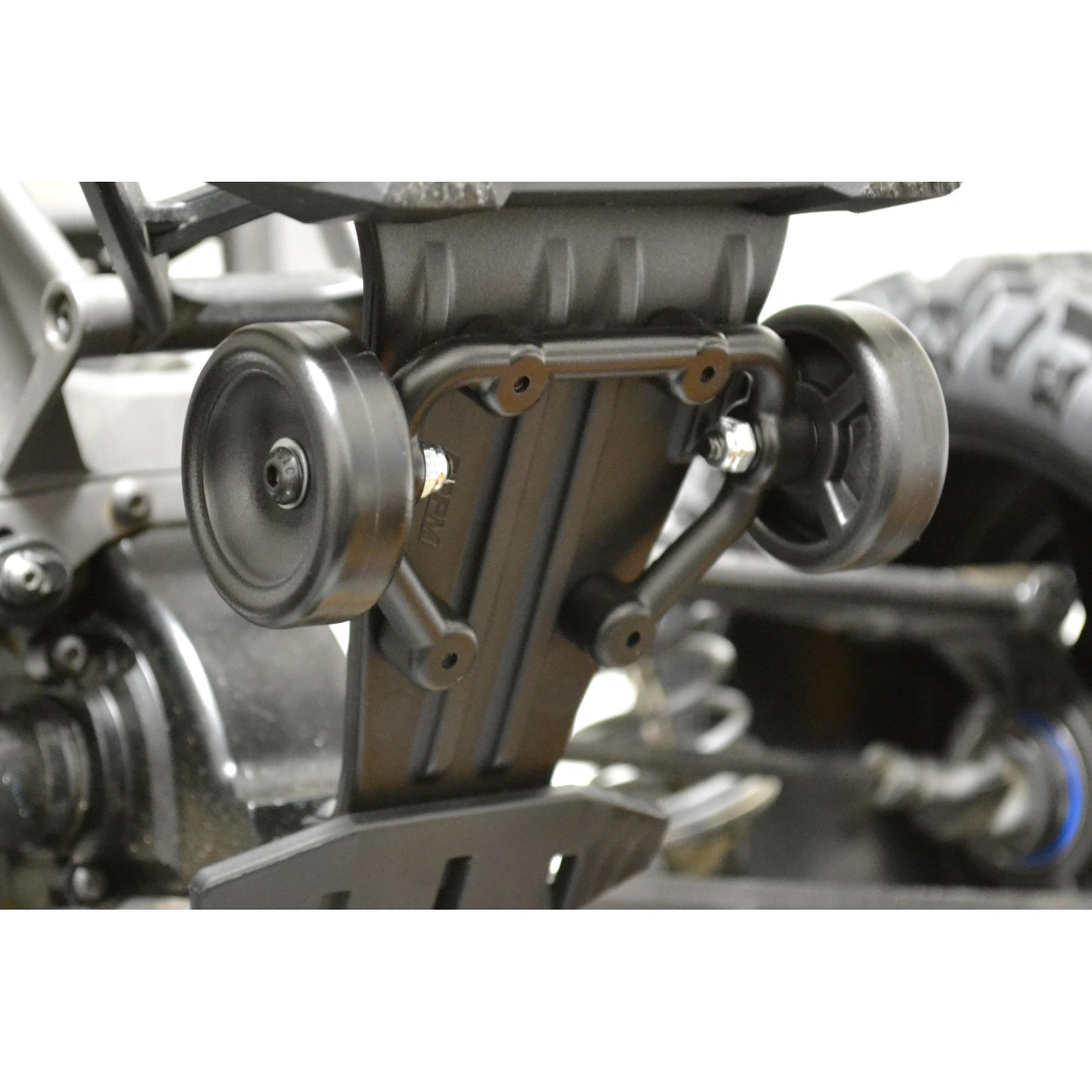 Image of Low Visibility Wheelie Bar Set by RPM RC Products RPM81582 fits Traxxas X-Maxx