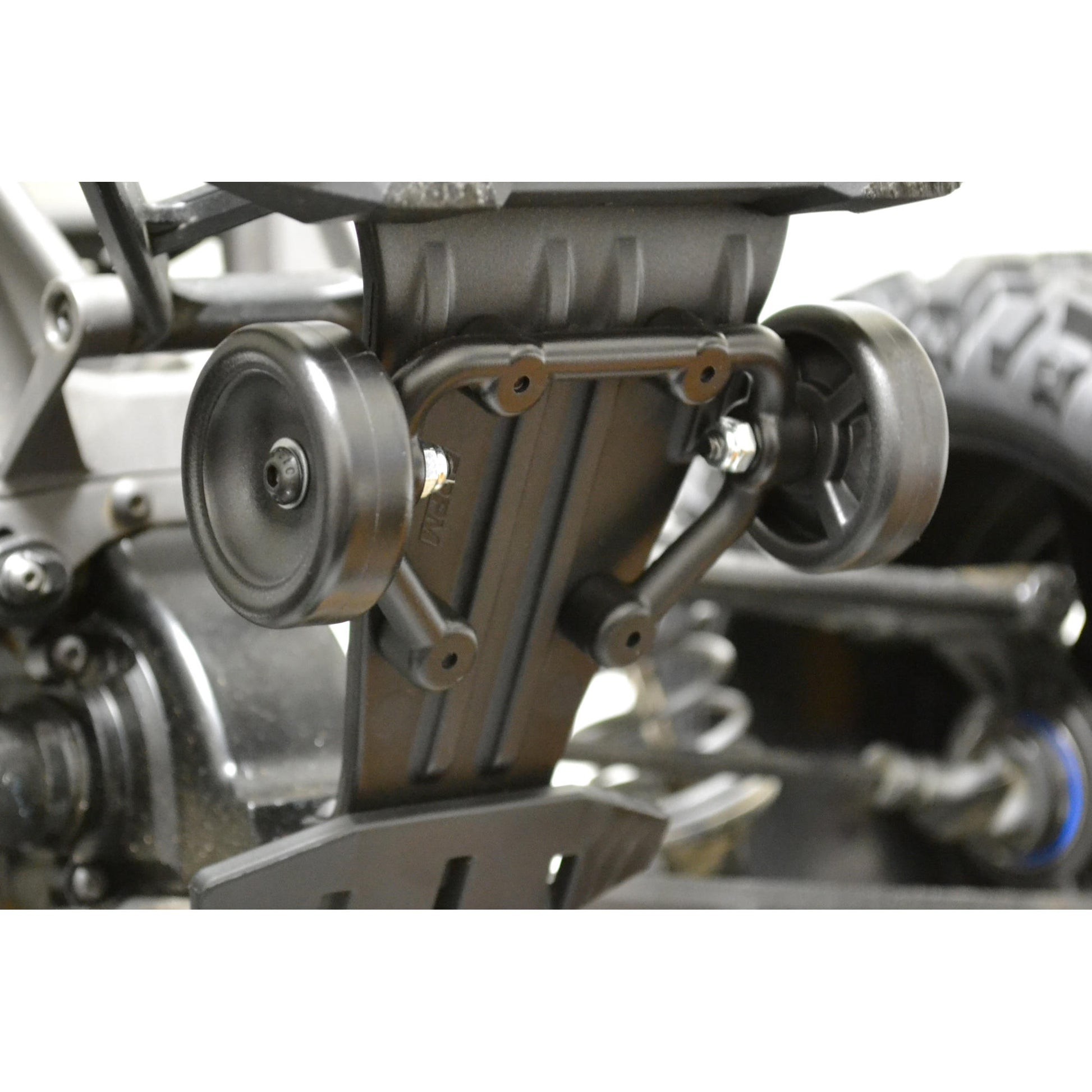 Image of Low Visibility Wheelie Bar Set by RPM RC Products RPM81582 fits Traxxas X-Maxx