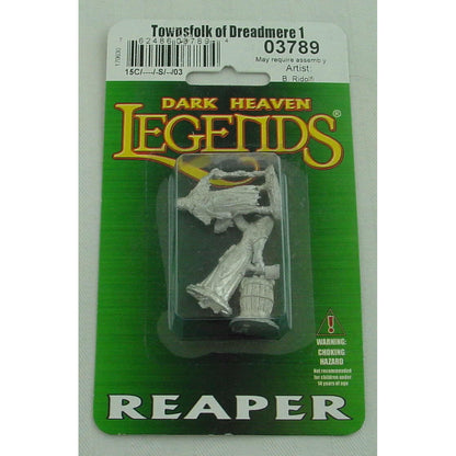 Image of Dark Heaven Legends Townsfolk Fishwife & Crone Unpainted Miniatures Reaper 03789