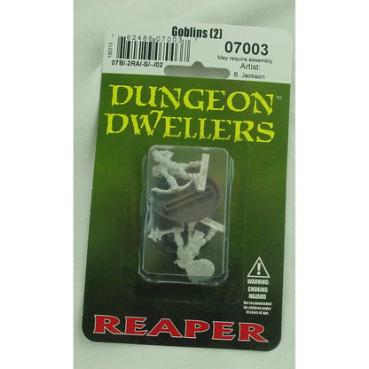 Image of Dungeon Dwellers Bloodbite Goblins (2pcs) Pewter Fantasy Miniatures RPR07003