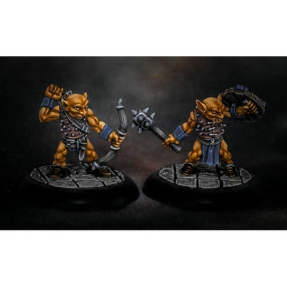 Image of Dungeon Dwellers Bloodbite Goblins (2pcs) Pewter Fantasy Miniatures RPR07003