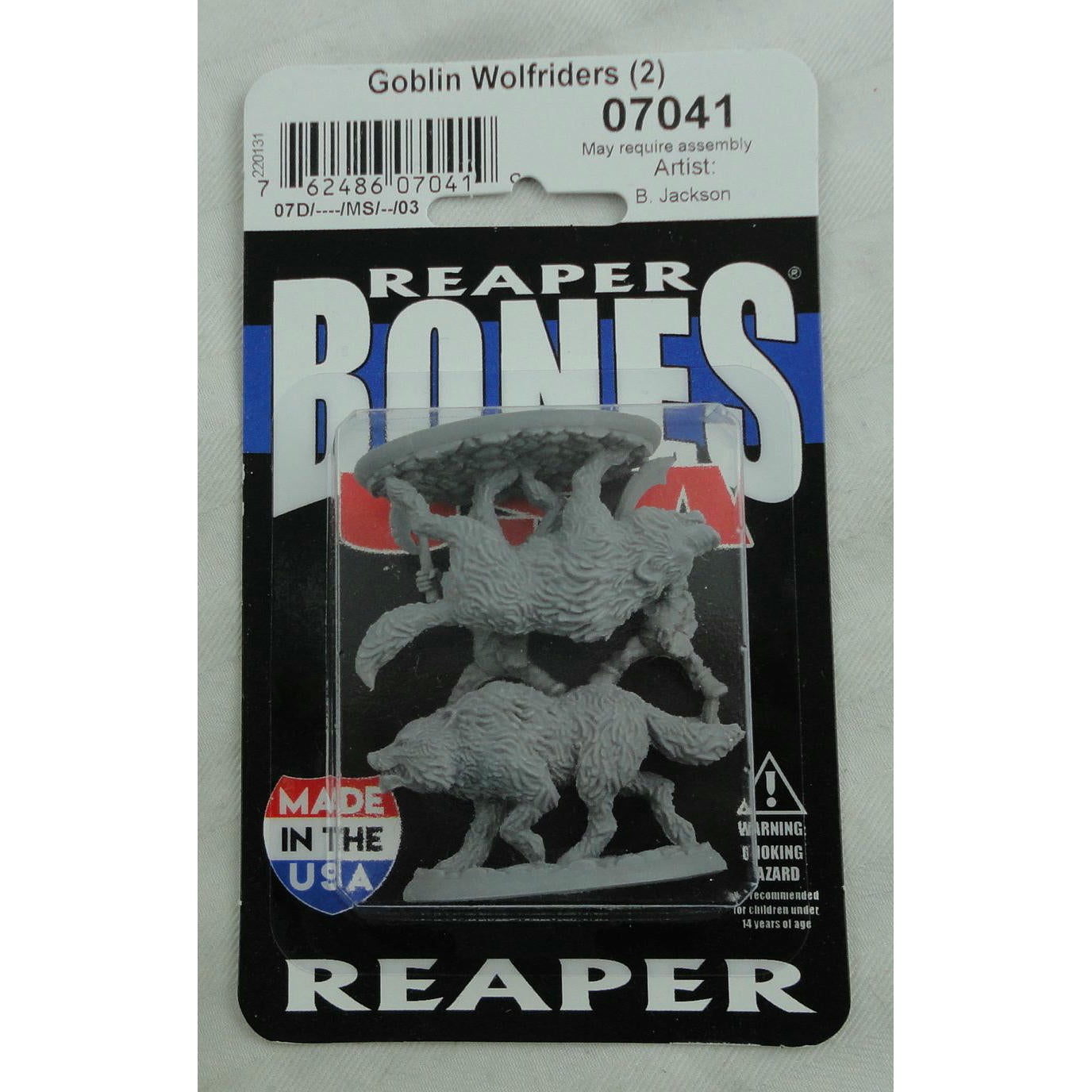 Image of Reaper Bones USA Goblin Wolfriders Fantasy Miniatures (2pcs) RPR07041