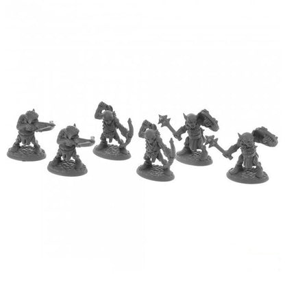 Image of Goblin Pillagers(6cs) by Reaper Bones Plastic Fantasy Miniatures RPR07042