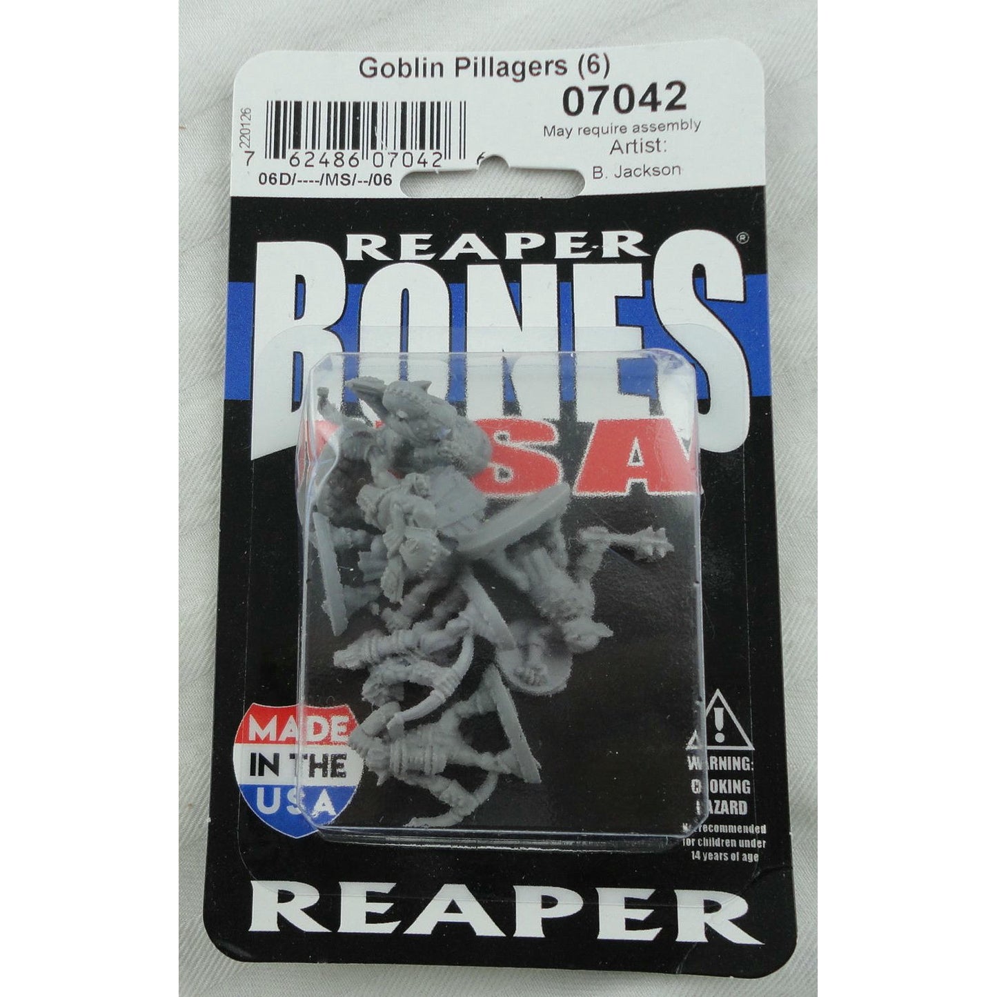 Image of Goblin Pillagers(6cs) by Reaper Bones Plastic Fantasy Miniatures RPR07042