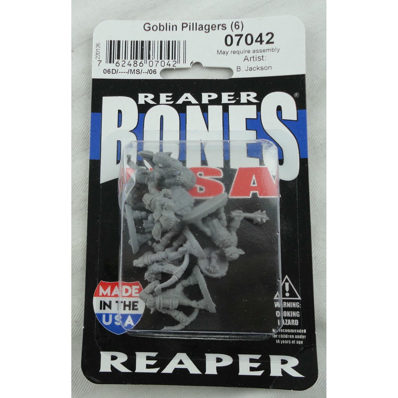 Image of Goblin Pillagers(6cs) by Reaper Bones Plastic Fantasy Miniatures RPR07042