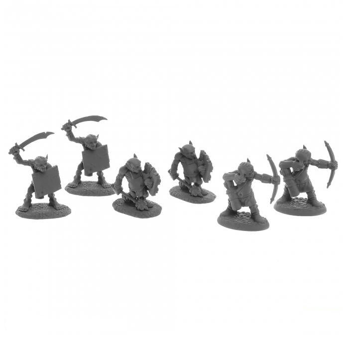 Image of Reaper Bones USA Goblin Skirmisher Fantasy Miniatures (6pcs) RPR07045