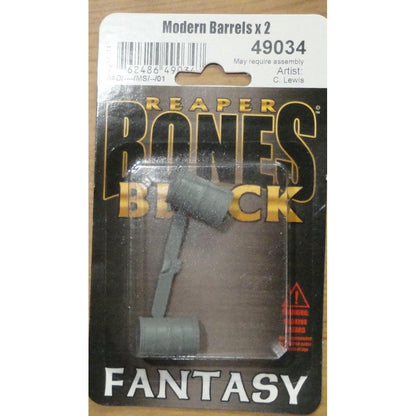 Image of Reaper Bones Black Modern Barrels Fantasy Miniatures by Reaper RPR49034