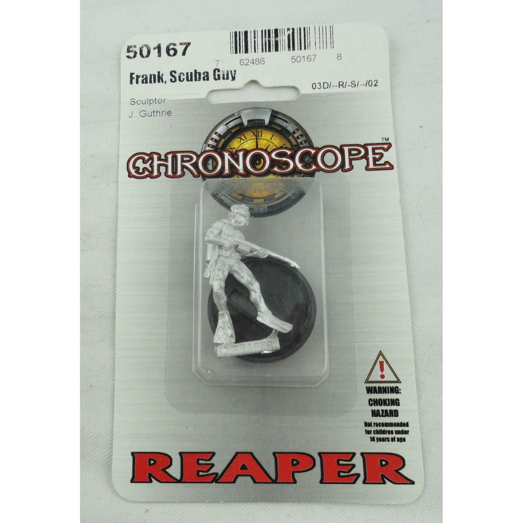 Image of Frank, Scuba Guy Pweter Fantasy Miniature by Reaper Ministures 50167