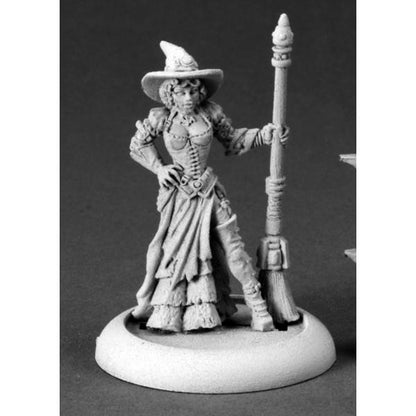 Image of Chronoscope Dita Steampunk Witch Unpainted Miniature by Reaper Minis RPR50236