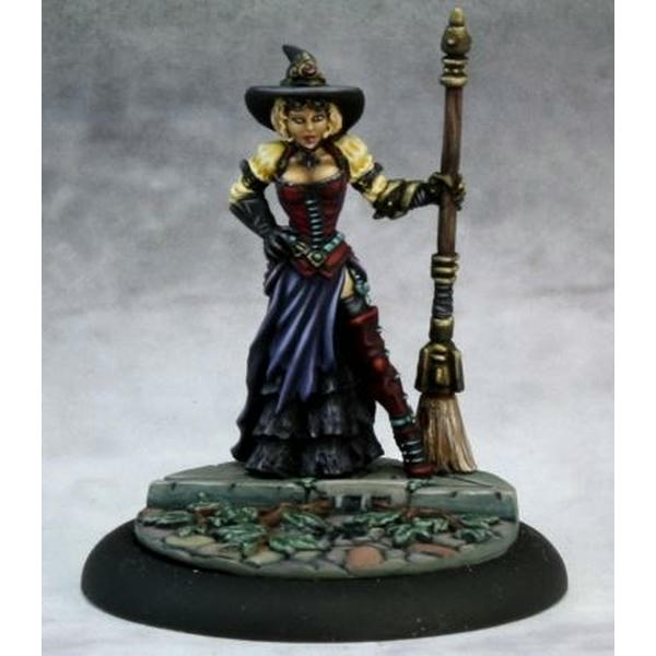 Image of Chronoscope Dita Steampunk Witch Unpainted Miniature by Reaper Minis RPR50236