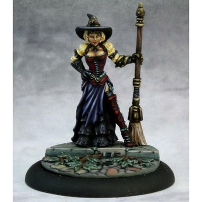 Image of Chronoscope Dita Steampunk Witch Unpainted Miniature by Reaper Minis RPR50236