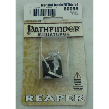 Image of Pathfinder RPG: Merisiel Iconic Elf Thief Unpainted Miniature by Reaper RPR60095