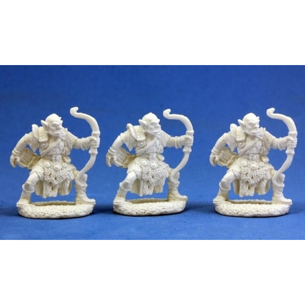 Image of Dark Heaven Bones Orc / Ork Archers Miniatures (3pcs) RPR77002