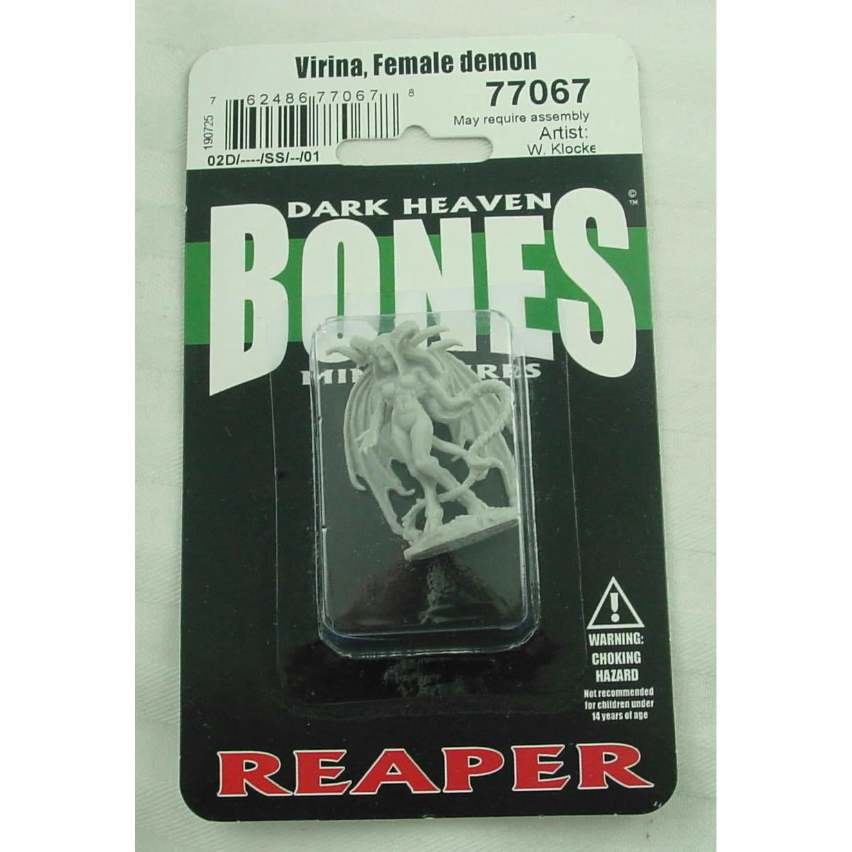 Image of Dark Heaven Bones Virina, Female Demon Unpainted Miniature by Reaper RPR77067