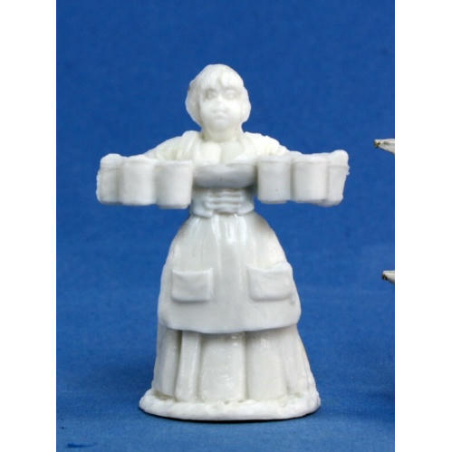 Image of Dark Heaven Bones Townsfolk Bar Wench Unpainted Miniature by Reaper RPR77085