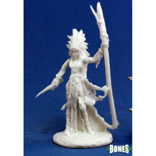 Image of Dark Heaven Liela, Dark Elf Wizard Fantasy Miniature by Reaper RPR77121