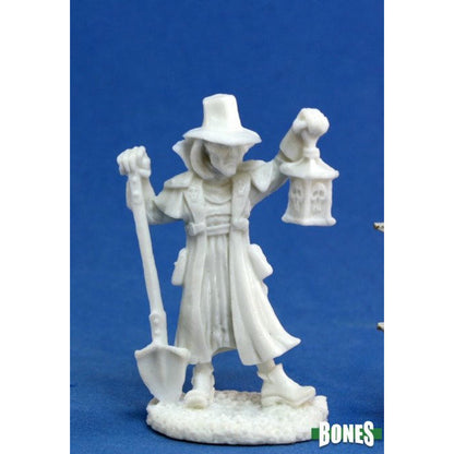 Image of Dark Heaven Bones Townsfolk: Undertaker Unpainted Miniature by Reaper 77143
