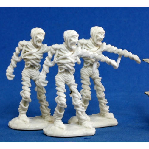 Image of Dark Heaven Bones Mummy Unpainted Miniatures (3 figs) by Reaper RPR77144