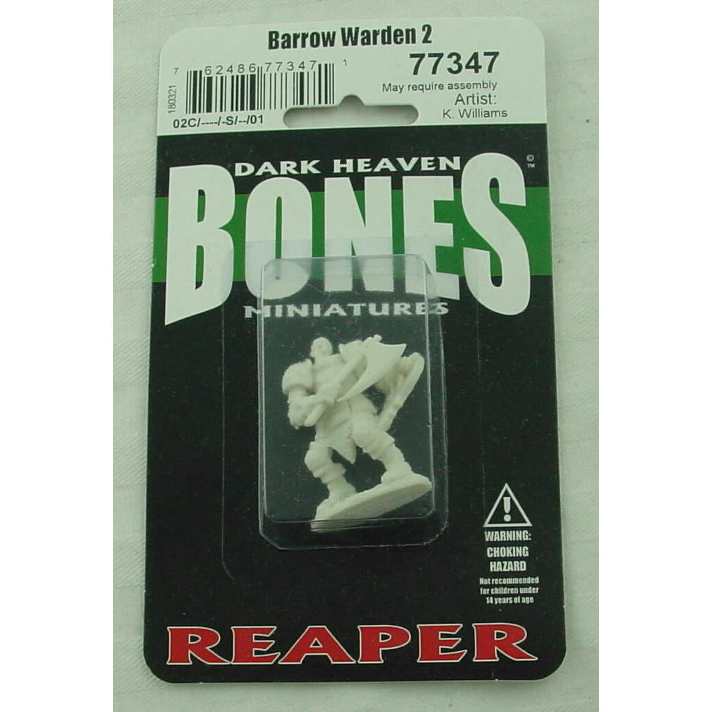 Image of Dark Heaven Bones Barrow Warden 2 Fantasy Miniature Reaper Miniatures RPR77347