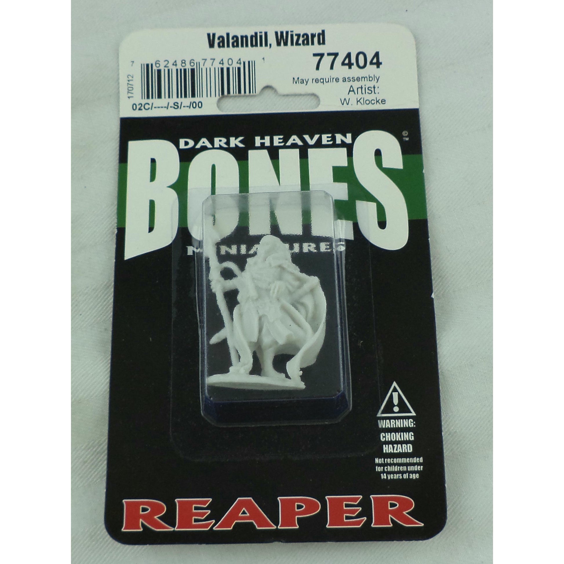 Image of Dark Heaven Bones Valandil, Wizard Fantasy Miniature Reaper RPR77404