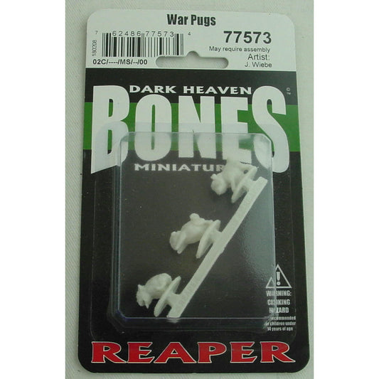 Image of Dark Heaven Bones War Pugs Fantasy Miniatures (3pcs) RPR77573 Reaper Miniature