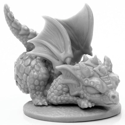 Image of Dark Heaven Bones Sneaky Rocky Dragon Fantasy Miniature by Reaper 77917