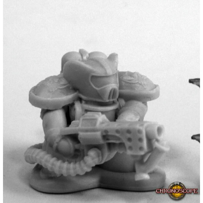 Image of Chronoscope Space Mousling Flamer Miniature by Reaper Miniatures RPR80086