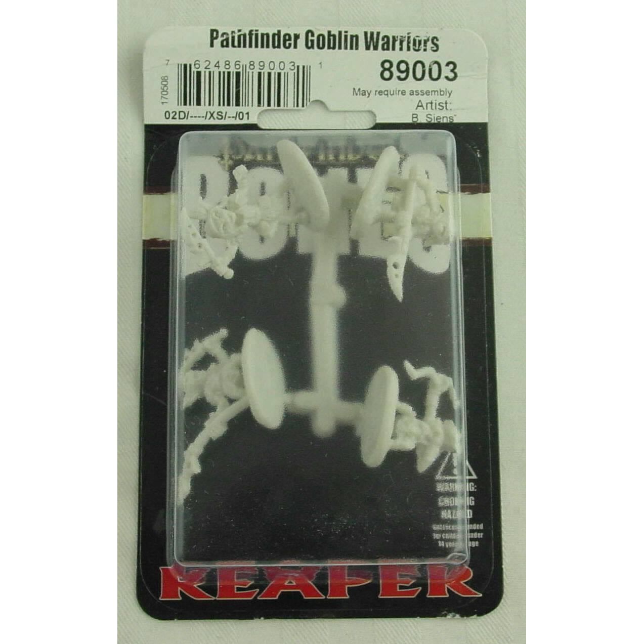 Image of Reaper Bone Pathfinder Goblin Warriors Plastic Fantasy Miniatures 4 Minis 89003