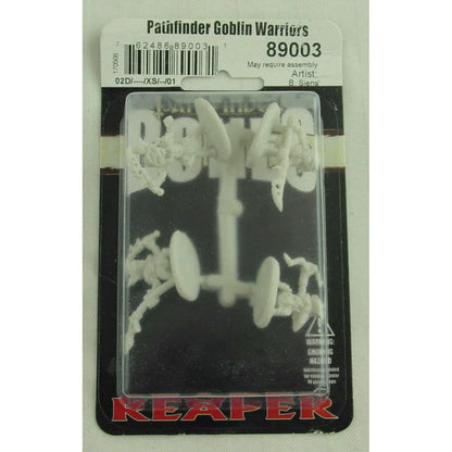 Image of Reaper Bone Pathfinder Goblin Warriors Plastic Fantasy Miniatures 4 Minis 89003