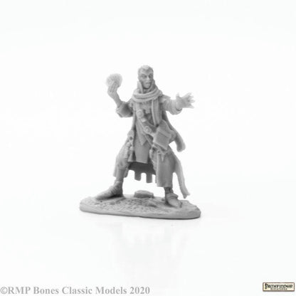 Image of Reaper Bone Pathfinder Erasmus Iconic Medium Fantasy Miniature RPR89046